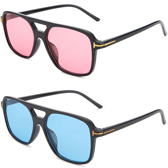 Accessories - Vintage aviator, sunglasses for women, men, retro square frames, 70 sunglasses
